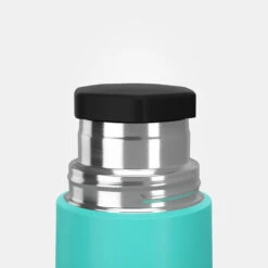 Quechua Bouteille Isotherme Inox 0,4L Avec Gobelet Pour La Randonnée - Turquoise -Quechua bouteille isotherme inox 04l avec gobelet pour la randonnee turquoise 4