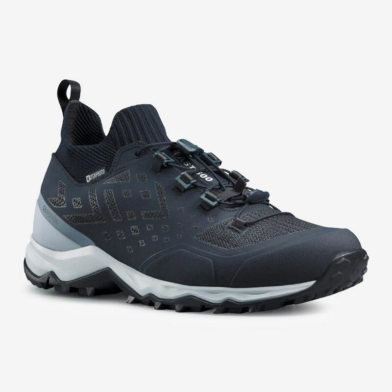 Quechua Chaussures Imperméables Ultra Légères De Randonnée - FH500 - Homme Bleu Blanche 1 Quechua Chaussures Imperméables Ultra Légères De Randonnée - FH500 - Homme Bleu Blanche