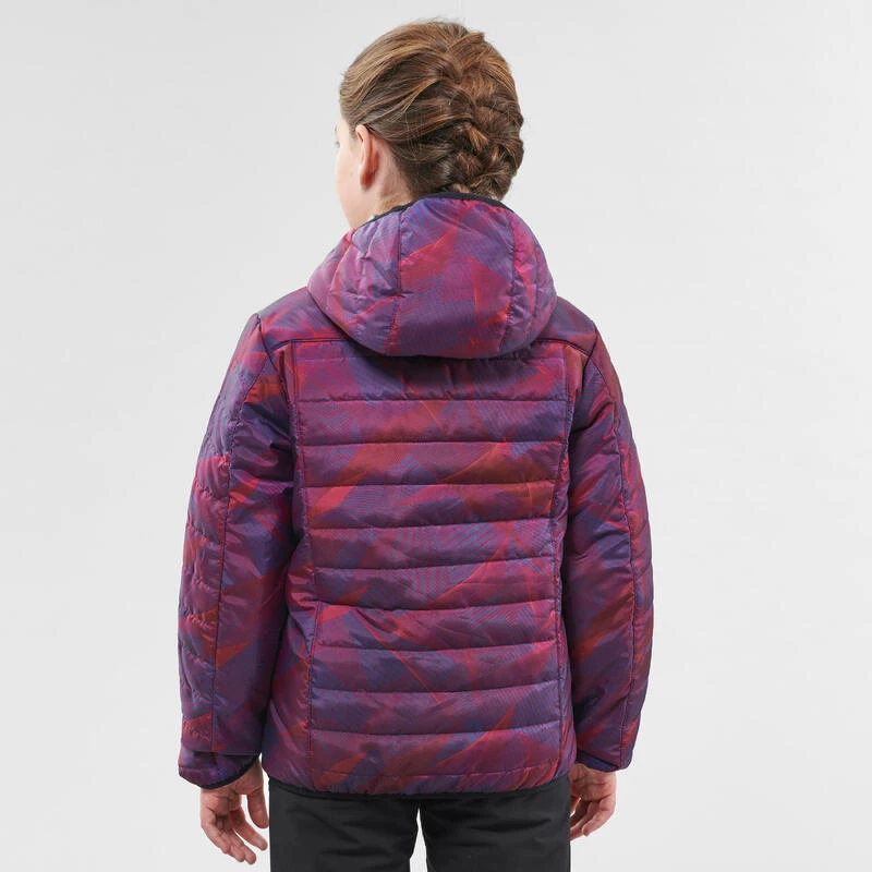 Quechua Doudoune De Randonnée Enfant MH500 Violet Print 7- 15 Ans 4 Quechua Doudoune De Randonnée Enfant MH500 Violet Print 7- 15 Ans – Image 4
