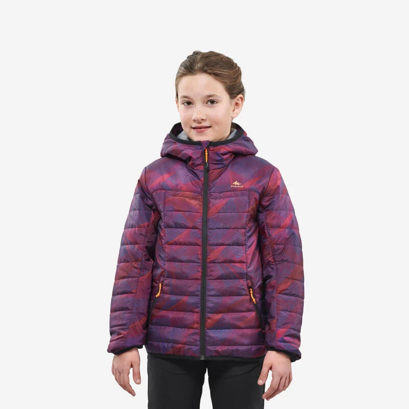 Quechua Doudoune De Randonnée Enfant MH500 Violet Print 7- 15 Ans 1 Quechua Doudoune De Randonnée Enfant MH500 Violet Print 7- 15 Ans