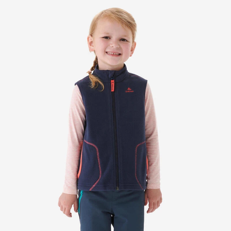 Quechua Gilet Polaire De Randonnée - MH150 Bleu Marine - Enfant 2 - 6 Ans 3 Quechua Gilet Polaire De Randonnée - MH150 Bleu Marine - Enfant 2 - 6 Ans – Image 3