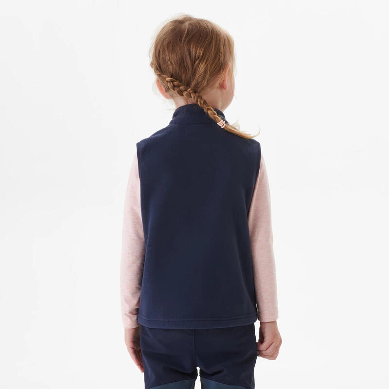 Quechua Gilet Polaire De Randonnée - MH150 Bleu Marine - Enfant 2 - 6 Ans 4 Quechua Gilet Polaire De Randonnée - MH150 Bleu Marine - Enfant 2 - 6 Ans – Image 4