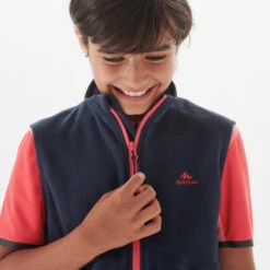 Quechua GILET POLAIRE - MH150 NAVY CORAIL - ENFANT 7-15 ANS 9 Quechua GILET POLAIRE - MH150 NAVY CORAIL - ENFANT 7-15 ANS -Quechua gilet polaire mh150 navy corail enfant 7 15 ans 4