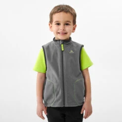 Quechua Gilet Polaire Sans Manche De Randonnée - MH150 Gris - Enfant 2 - 6 Ans -Quechua gilet polaire sans manche de randonnee mh150 gris enfant 2 6 ans 8