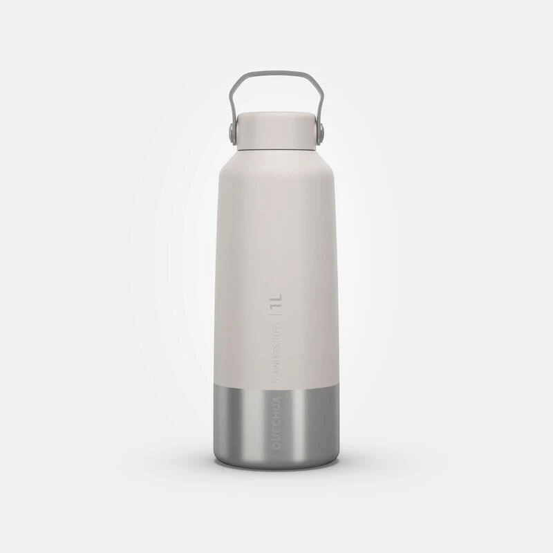 Quechua Gourde Inox 1L Avec Bouchon à Vis Pour La Randonnée - Blanc 10 Quechua Gourde Inox 1L Avec Bouchon à Vis Pour La Randonnée - Blanc – Image 10