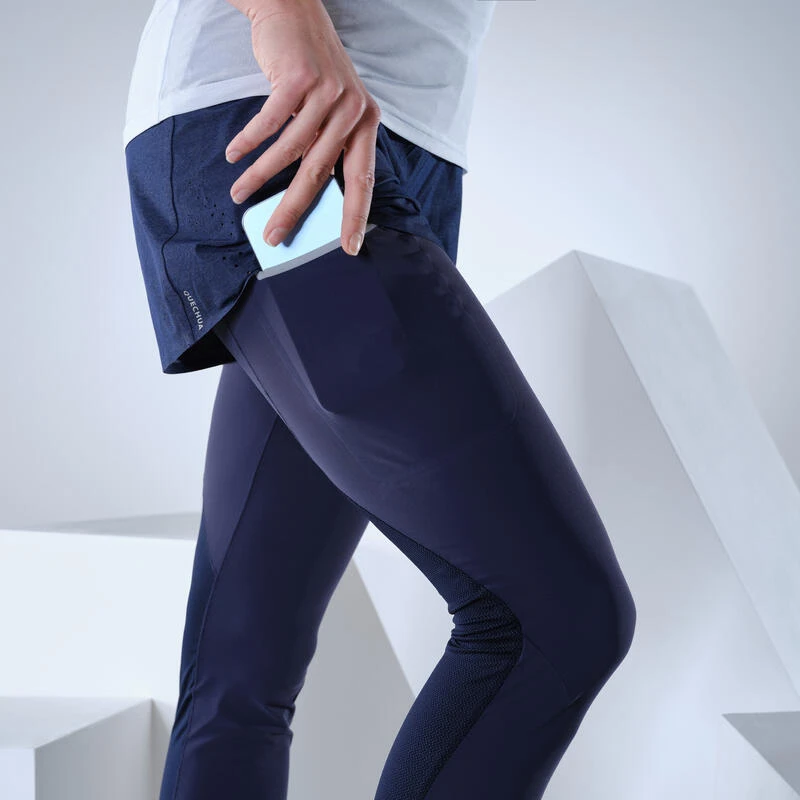 Quechua Legging Short Ultra Léger - Randonnée Rapide - FH900 Bleu - Femme 6 Quechua Legging Short Ultra Léger - Randonnée Rapide - FH900 Bleu - Femme – Image 6