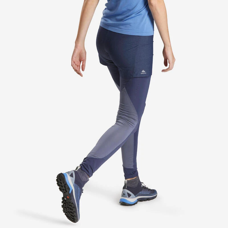 Quechua Legging Short Ultra Léger - Randonnée Rapide - FH900 Bleu - Femme 1 Quechua Legging Short Ultra Léger - Randonnée Rapide - FH900 Bleu - Femme