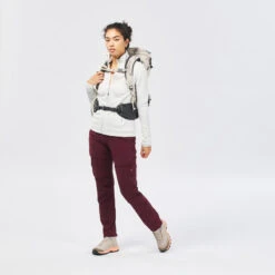 Quechua Pantalon Modulable De Randonnée Montagne - MH550 - Bordeaux - Femme -Quechua pantalon modulable de randonnee montagne mh550 bordeaux femme 2