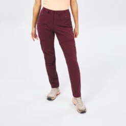 Quechua Pantalon Modulable De Randonnée Montagne - MH550 - Bordeaux - Femme -Quechua pantalon modulable de randonnee montagne mh550 bordeaux femme 4