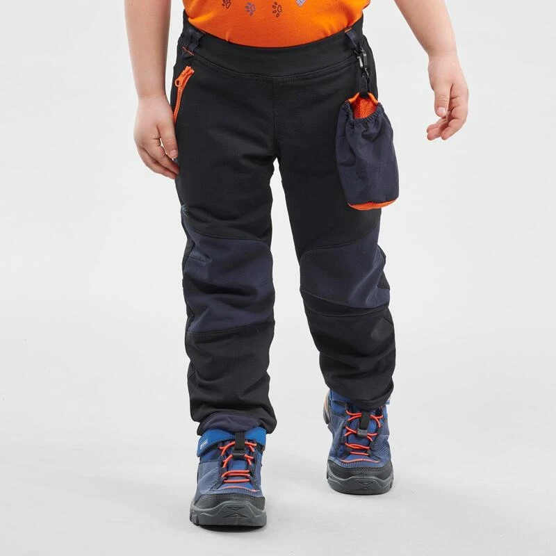 Quechua Pantalon Softshell De Randonnée - MH550 Noir - Enfant 2-6 Ans 2 Quechua Pantalon Softshell De Randonnée - MH550 Noir - Enfant 2-6 Ans – Image 2
