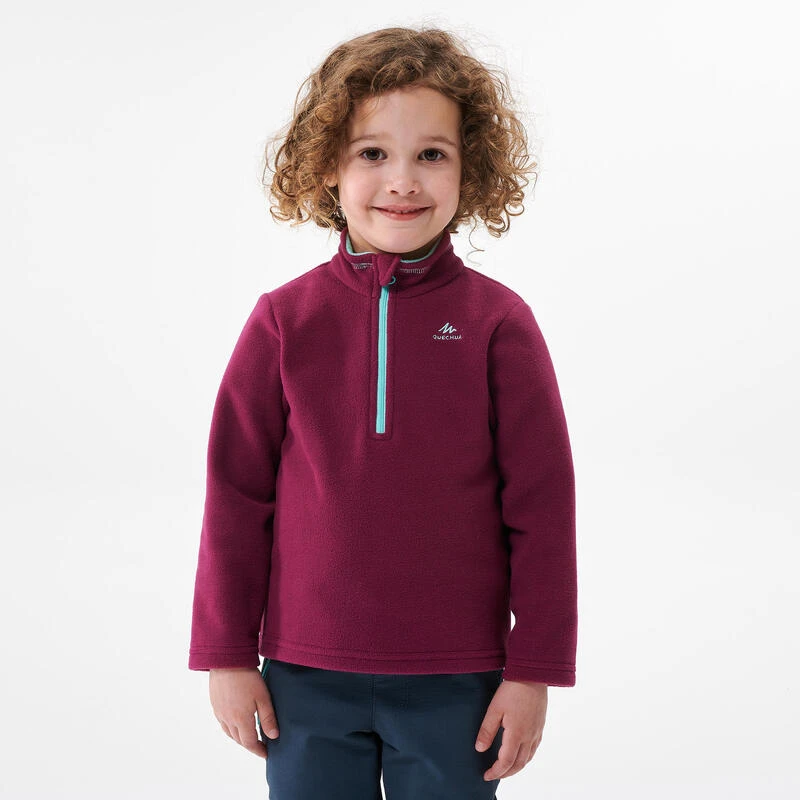 Quechua Polaire De Randonnée - MH100 Violette - Enfant 2-6 Ans 3 Quechua Polaire De Randonnée - MH100 Violette - Enfant 2-6 Ans – Image 3