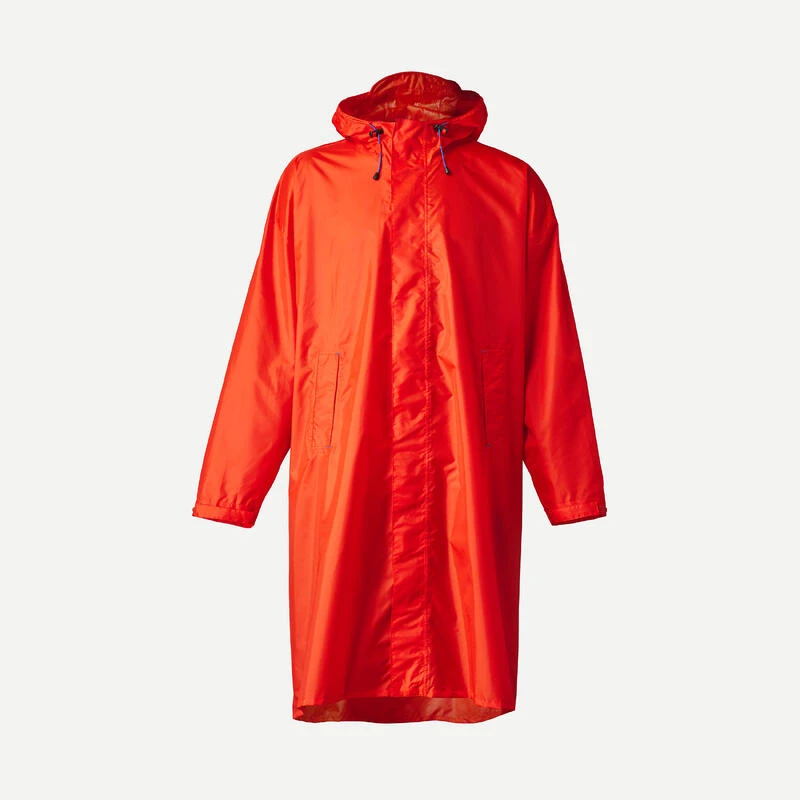 Quechua Poncho De Pluie De Randonnée - MT900 - 75L - Rouge - S/M 1 Quechua Poncho De Pluie De Randonnée - MT900 - 75L - Rouge - S/M