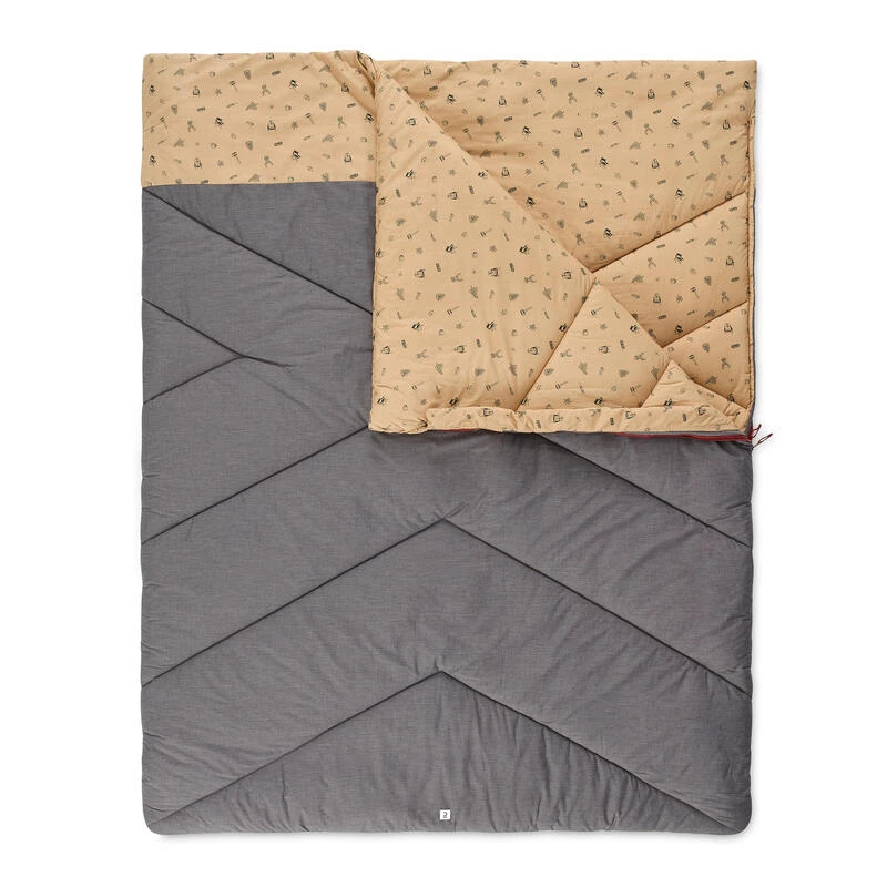 Quechua SAC DE COUCHAGE POUR LE CAMPING - ARPENAZ 10° COTON DOUBLE - 2 PERSONNES 1 Quechua SAC DE COUCHAGE POUR LE CAMPING - ARPENAZ 10° COTON DOUBLE - 2 PERSONNES