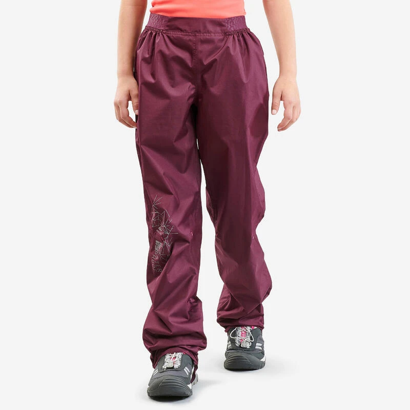 Quechua Surpantalon De Randonnée - MH500 Violet - Enfant 7-15 Ans 2 Quechua Surpantalon De Randonnée - MH500 Violet - Enfant 7-15 Ans – Image 2