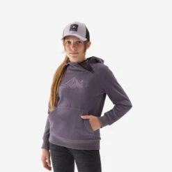 Quechua Sweat Polaire De Randonnée Violet Foncé - Enfant 7-15 Ans