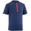 Quechua T SHIRT De Randonnée Enfant MH550 Bleu 7-15 Ans