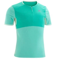 Quechua T Shirt De Randonnée Enfant - MH550 Turquoise - 7-15 Ans