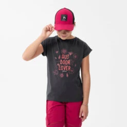 Quechua T-Shirt De Randonnée - MH100 GRIS FONCE - Enfant 7-15 Ans 7 Quechua T-Shirt De Randonnée - MH100 GRIS FONCE - Enfant 7-15 Ans -Quechua t shirt de randonnee mh100 gris fonce enfant 7 15 ans 2