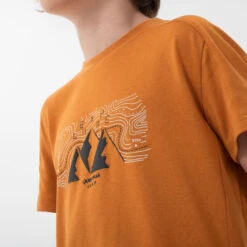 Quechua T-Shirt De Randonnée - MH100 Ocre - Enfant 7-15 Ans -Quechua t shirt de randonnee mh100 ocre enfant 7 15 ans 4