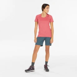 Quechua T-shirt Manches Courtes De Randonnée Montagne - MH500 - Femme -Quechua t shirt manches courtes de randonnee montagne mh500 femme 9