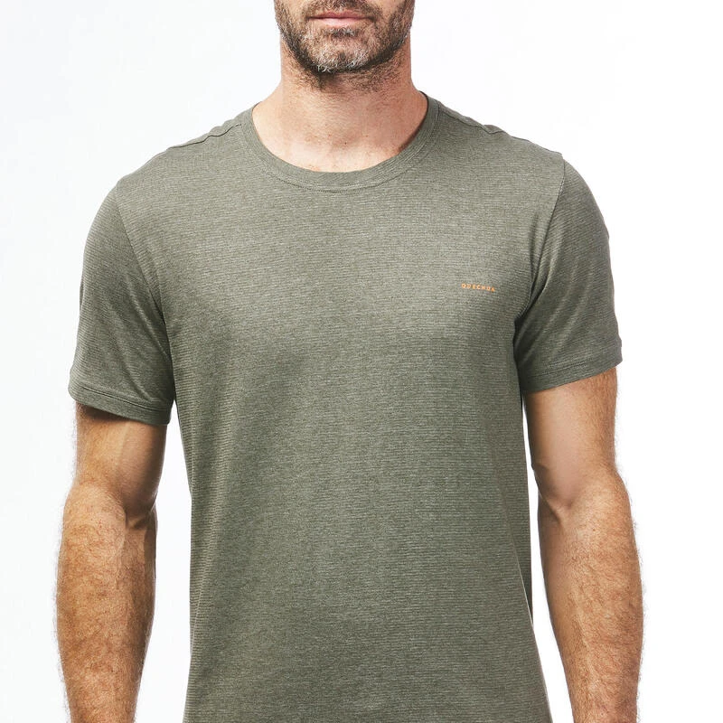 Quechua T-shirt NH500 Fresh Rec Khaki Men 3 Quechua T-shirt NH500 Fresh Rec Khaki Men – Image 3
