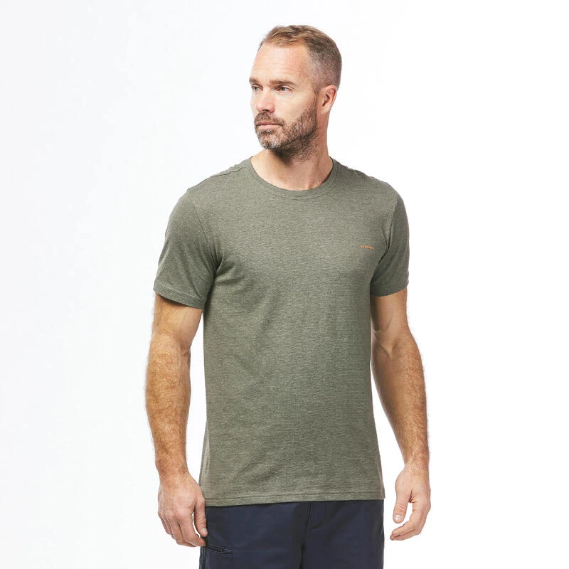 Quechua T-shirt NH500 Fresh Rec Khaki Men 1 Quechua T-shirt NH500 Fresh Rec Khaki Men