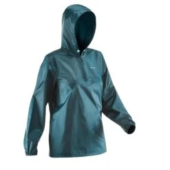 Quechua Veste Coupe Vente Et Déperlante De Randonnée - Raincut 1/2 Zip - Femme -Quechua veste coupe vente et deperlante de randonnee raincut 12 zip femme 12