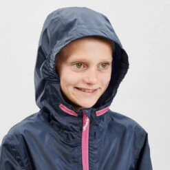 Quechua Veste Imperméable De Randonnée - MH150 Bleu Marine - Enfant 7-15 Ans -Quechua veste impermeable de randonnee mh150 bleu marine enfant 7 15 ans 4