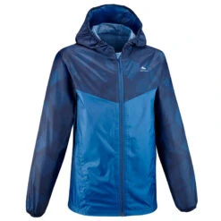 Quechua Veste Imperméable De Randonnée - MH150 Bleue - Enfant 7-15 Ans