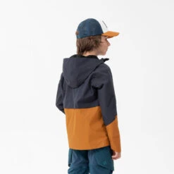 Quechua Veste Imperméable De Randonnée - MH500 Grise Et Ocre - Enfant 7-15 Ans -Quechua veste impermeable de randonnee mh500 grise et ocre enfant 7 15 ans 4
