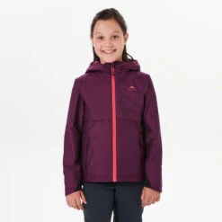 Quechua Veste Imperméable De Randonnée - MH500 Prune - Enfant 7-15 Ans -Quechua veste impermeable de randonnee mh500 prune enfant 7 15 ans 2