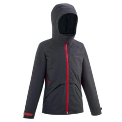 Quechua Veste Imperméable De Randonnée - MH550 Noire - Enfant