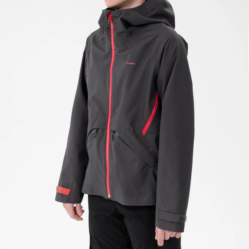 Quechua Veste Imperméable De Randonnée - MH550 Noire - Enfant 4 Quechua Veste Imperméable De Randonnée - MH550 Noire - Enfant – Image 4
