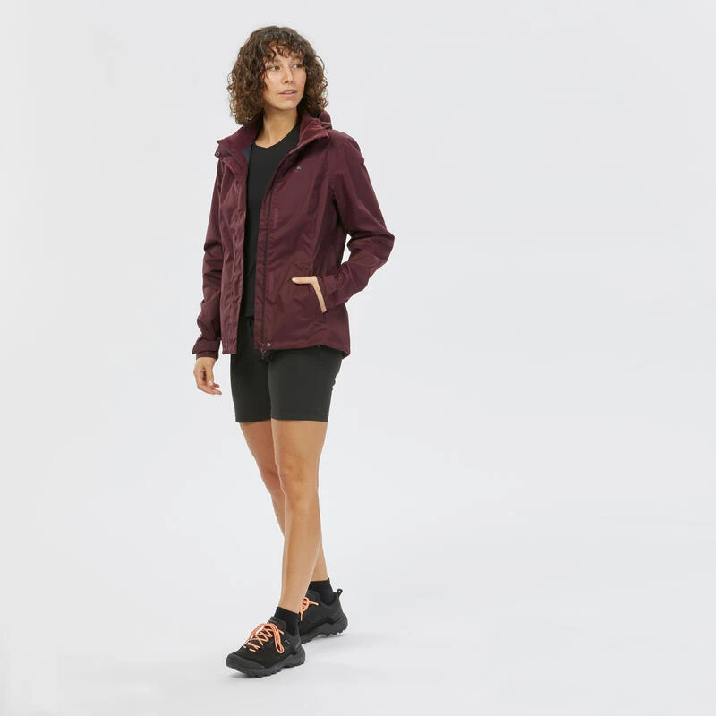 Quechua Veste Imperméable De Randonnée Montagne - MH100 - Femme 2 Quechua Veste Imperméable De Randonnée Montagne - MH100 - Femme – Image 2