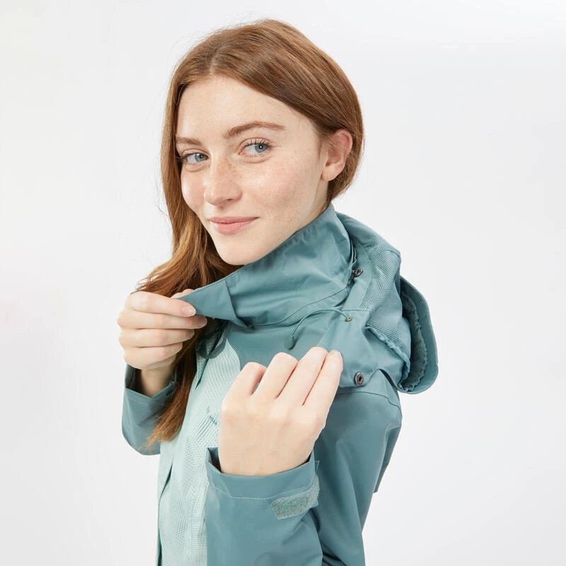 Quechua Veste Imperméable De Randonnée Montagne - MH100 - Femme 7 Quechua Veste Imperméable De Randonnée Montagne - MH100 - Femme – Image 7