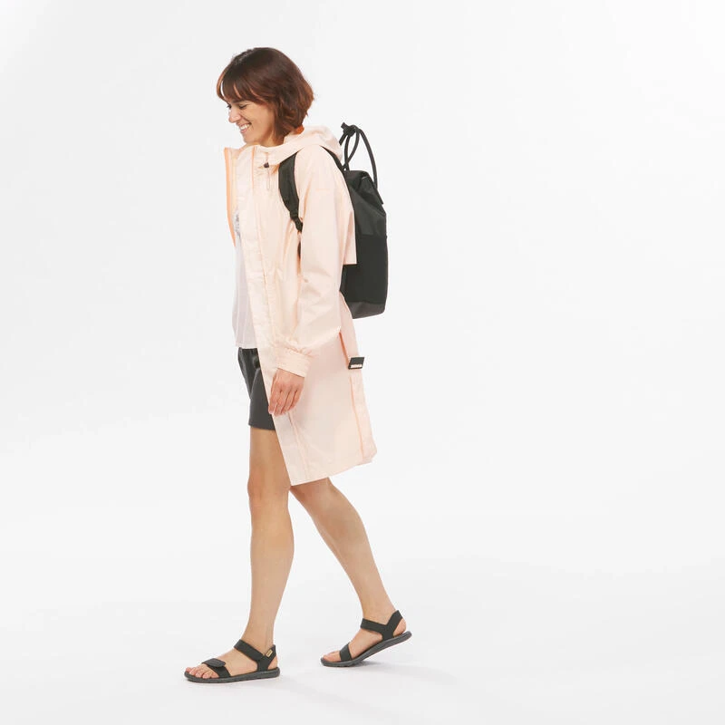 Quechua Veste Longue Imperméable De Randonnée - Raincut Long - Femme 2 Quechua Veste Longue Imperméable De Randonnée - Raincut Long - Femme – Image 2