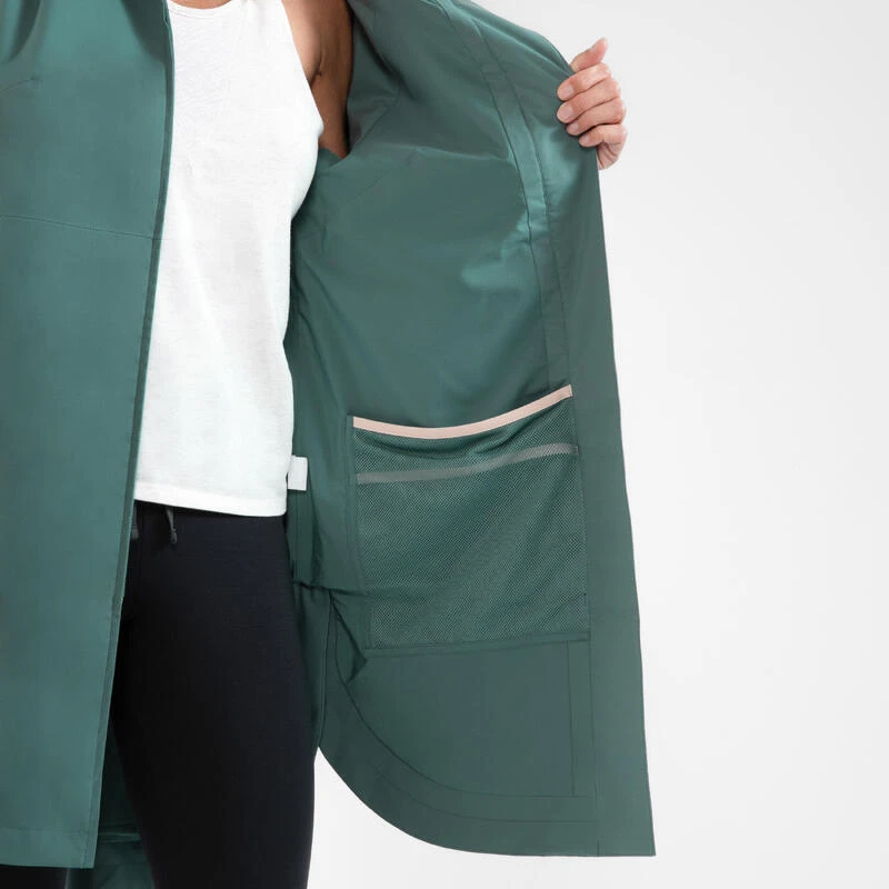 Quechua Veste Longue Imperméable De Randonnée - Raincut Long Series - Femme 8 Quechua Veste Longue Imperméable De Randonnée - Raincut Long Series - Femme – Image 8