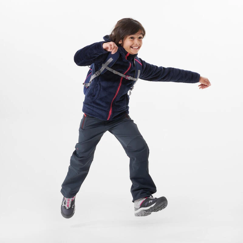 Quechua Veste Polaire Chaude De Randonnée - MH500 Bleu - Enfant 7-15 Ans 2 Quechua Veste Polaire Chaude De Randonnée - MH500 Bleu - Enfant 7-15 Ans – Image 2