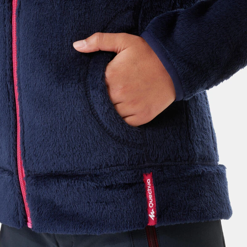 Quechua Veste Polaire Chaude De Randonnée - MH500 Bleue Marine - Enfant 7-15 Ans 9 Quechua Veste Polaire Chaude De Randonnée - MH500 Bleue Marine - Enfant 7-15 Ans – Image 9