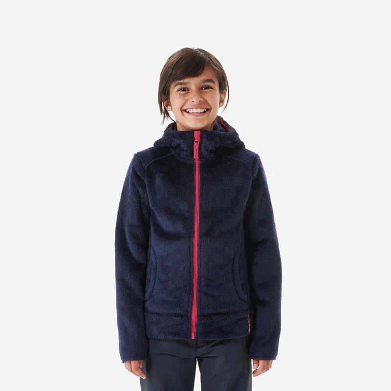 Quechua Veste Polaire Chaude De Randonnée - MH500 Bleue Marine - Enfant 7-15 Ans 1 Quechua Veste Polaire Chaude De Randonnée - MH500 Bleue Marine - Enfant 7-15 Ans