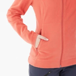 Quechua Veste Polaire De Randonnée - MH120 -orange Femme -Quechua veste polaire de randonnee mh120 orange femme 3