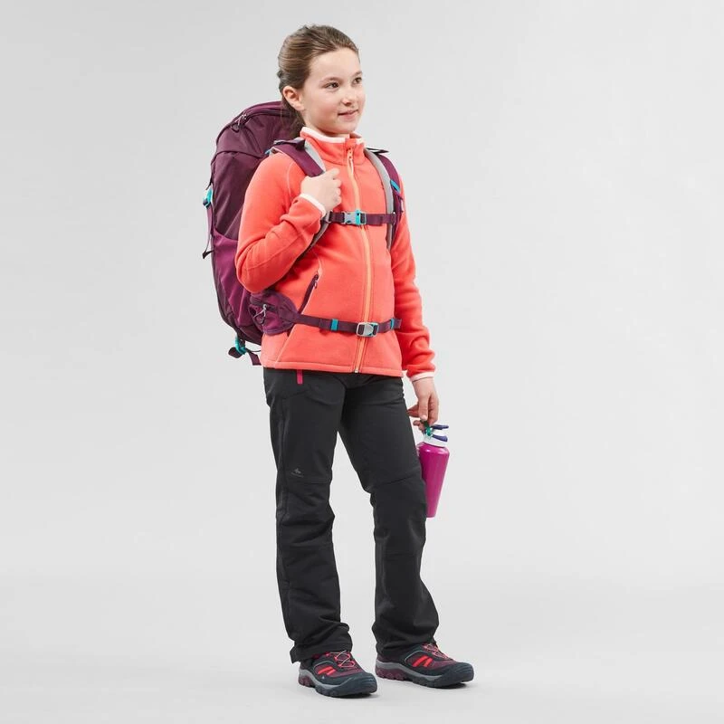 Quechua Veste Polaire De Randonnée - MH150 Corail - Enfant 7-15 Ans 4 Quechua Veste Polaire De Randonnée - MH150 Corail - Enfant 7-15 Ans – Image 4
