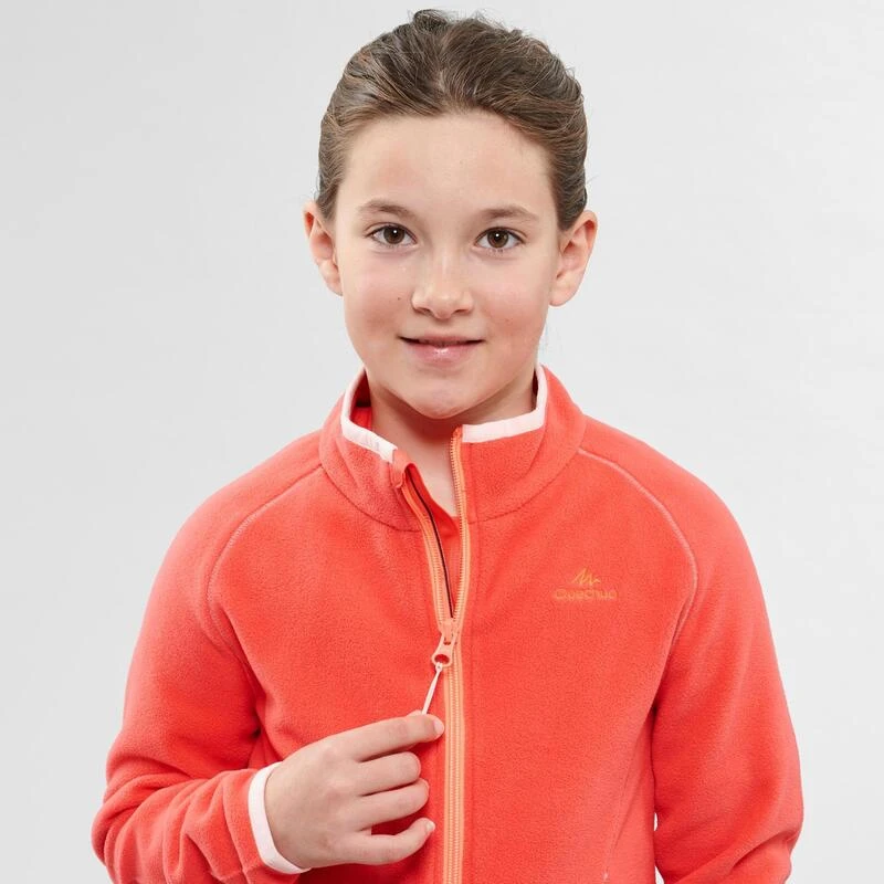 Quechua Veste Polaire De Randonnée - MH150 Corail - Enfant 7-15 Ans 5 Quechua Veste Polaire De Randonnée - MH150 Corail - Enfant 7-15 Ans – Image 5