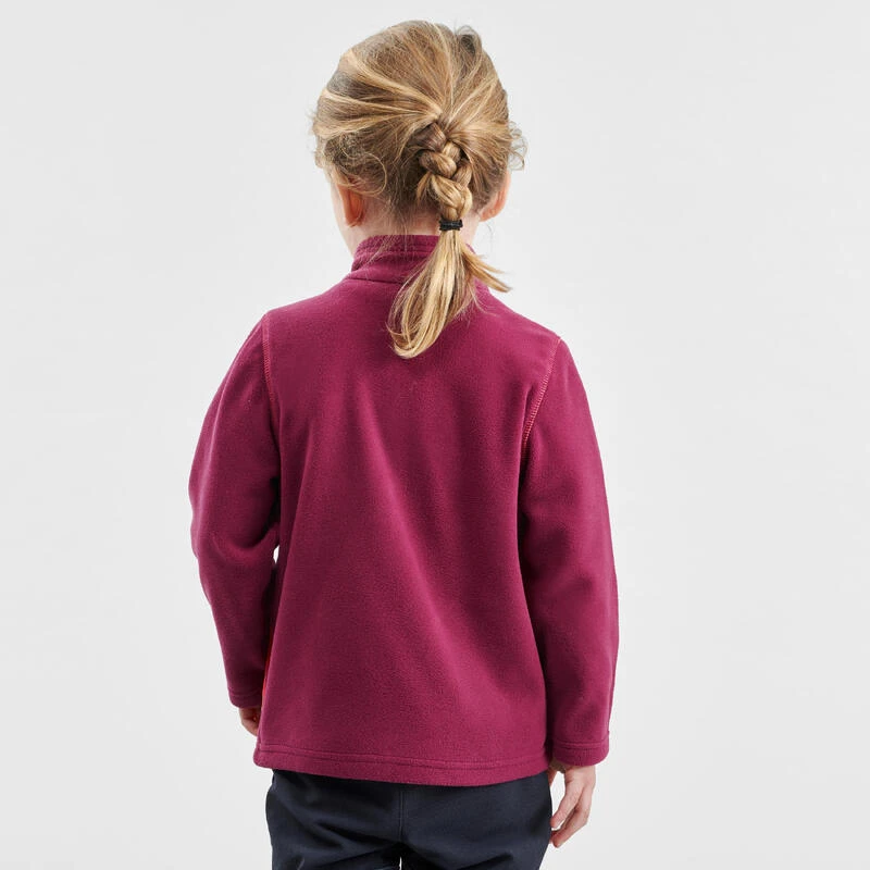 Quechua Veste Polaire De Randonnée - MH150 Violette - Enfant 2-6 Ans 3 Quechua Veste Polaire De Randonnée - MH150 Violette - Enfant 2-6 Ans – Image 3