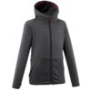 Quechua VESTE POLAIRE DE RANDONNEE - MH500 NOIRE GRISE - ENFANT 7-15 ANS
