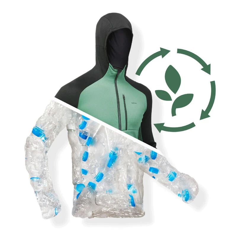 Quechua Veste Polaire De Randonnée - MH520 Hood - Homme 3 Quechua Veste Polaire De Randonnée - MH520 Hood - Homme – Image 3