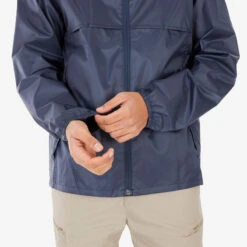 Quechua VESTE RAINCUT FULLZIP BLEU H -Quechua veste raincut fullzip bleu h 3