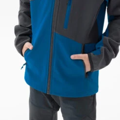 Quechua Veste Softshell De Randonnée MH550 -bleue Et Grise - Enfant 7-15 ANS -Quechua veste softshell de randonnee mh550 bleue et grise enfant 7 15 ans 4