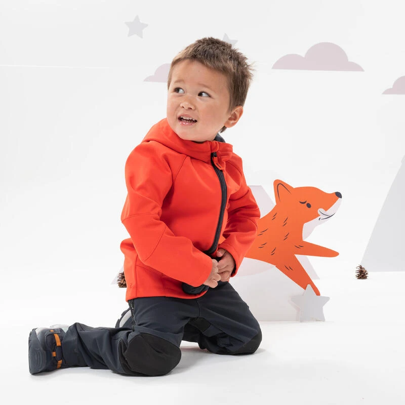 Quechua Veste Softshell De Randonnée - MH550 Orange Vif - Enfant 2 - 6 Ans 2 Quechua Veste Softshell De Randonnée - MH550 Orange Vif - Enfant 2 - 6 Ans – Image 2