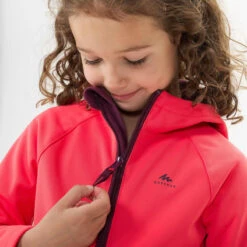 Quechua Veste Softshell De Randonnée - MH550 Rose - Enfant 2 - 6 Ans -Quechua veste softshell de randonnee mh550 rose enfant 2 6 ans 4